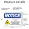Signmission Radiation & Laser Sign, 18 in H x 24 in W, Vinyl Decal, Rectangle OS-2PACK-NS-D-1824-L-19081 - alternate 6